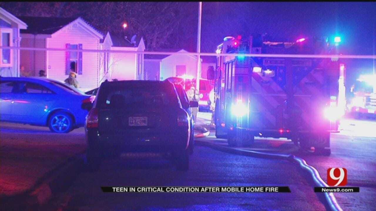 Teen Hospitalized After Being Pulled From Burning Mobile Home Unconscious