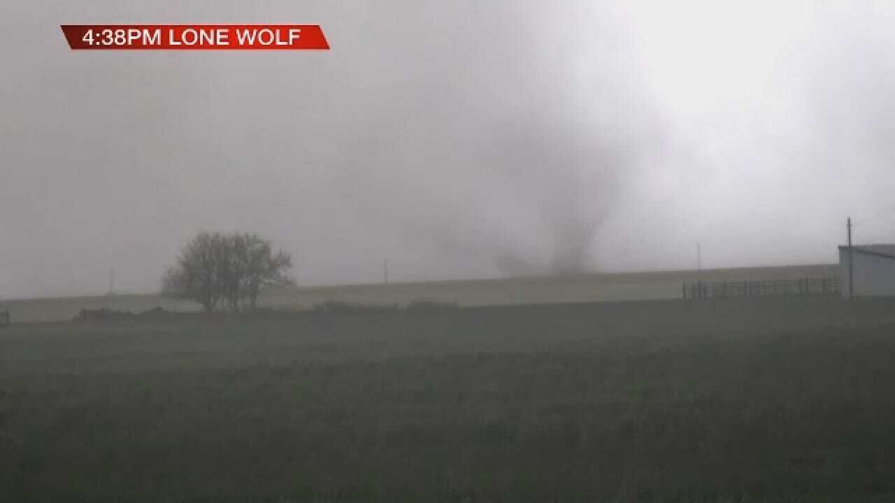 WEB EXTRA: Tornado Touches Down Near Lone Wolf