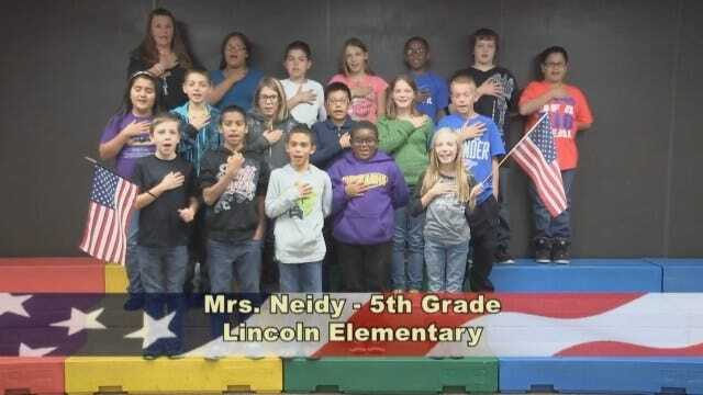 Mrs. Neidy's 5th Grade class at Lincoln Elementary School