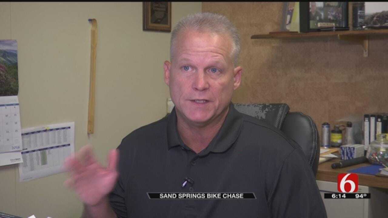 Sand Springs Man Arrested After Motorized Pedal Bike Chase