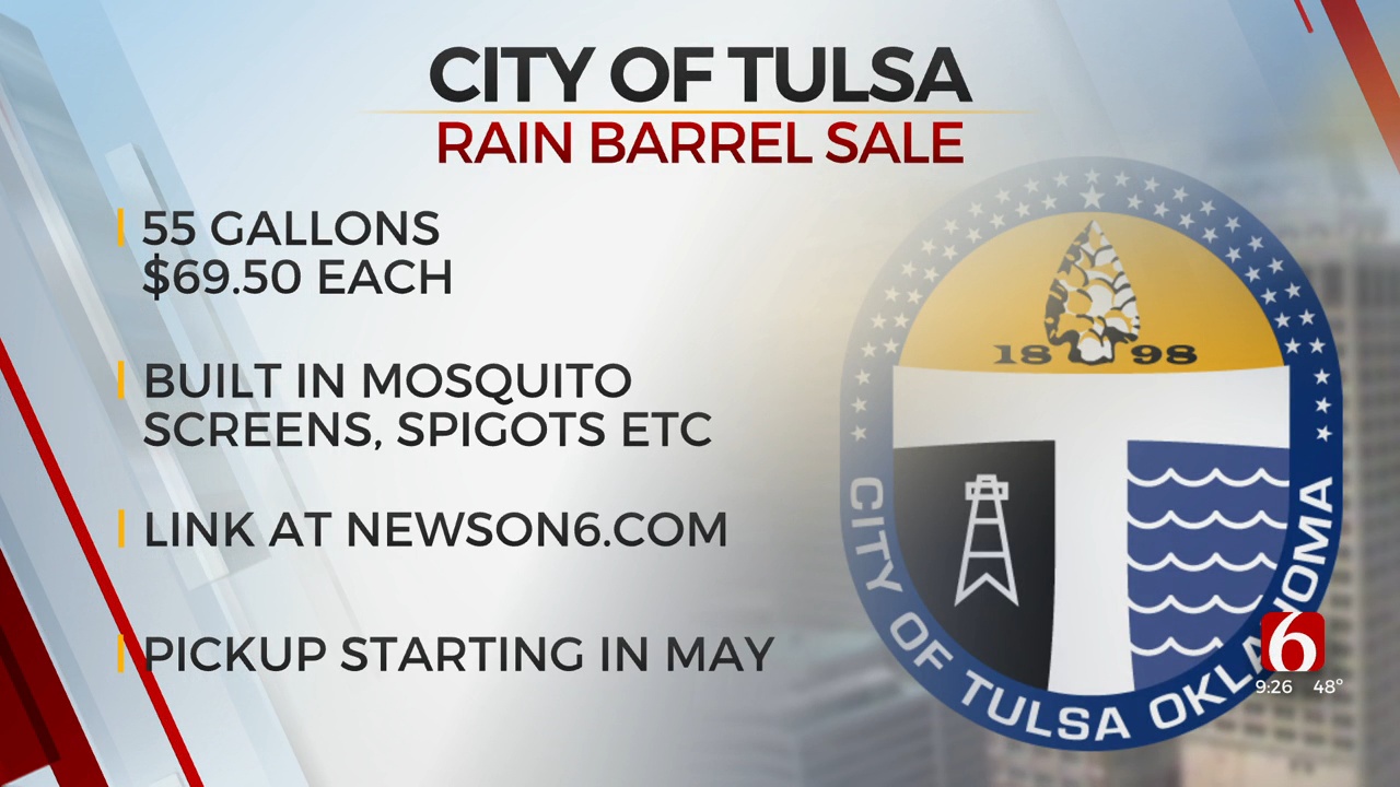 City Of Tulsa Rain Barrel Sale