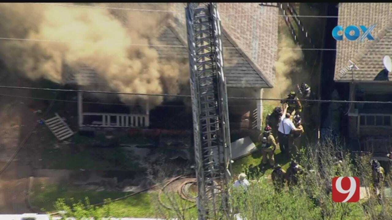 Crews Respond To Reported House Fire In NW Oklahoma City