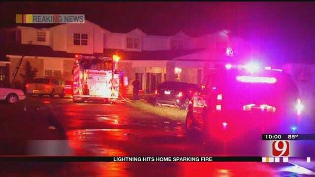 Lightning Strikes Home, Causes Fire In Edmond