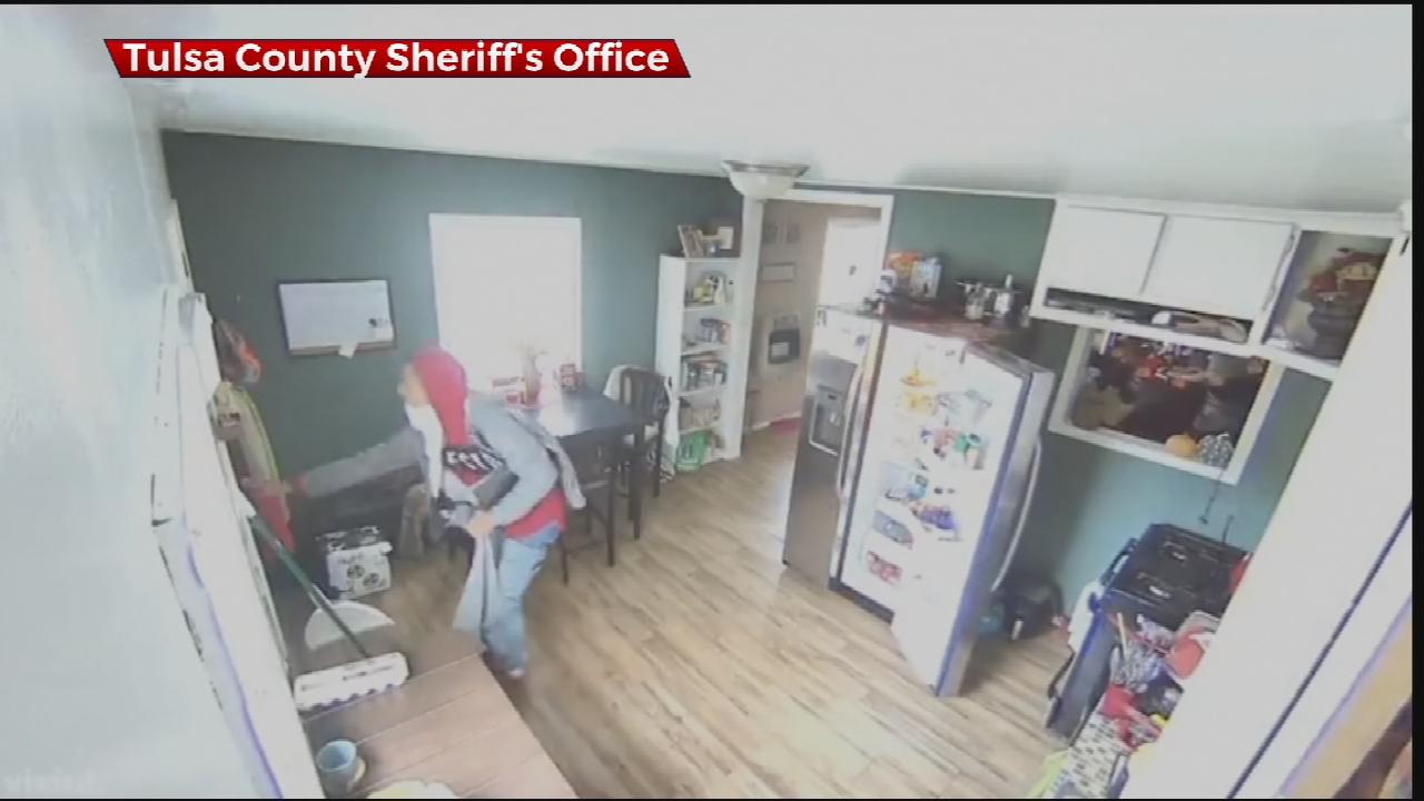 Caught On Camera: Burglary Suspect Looks Through Fridge After Breaking Into Home