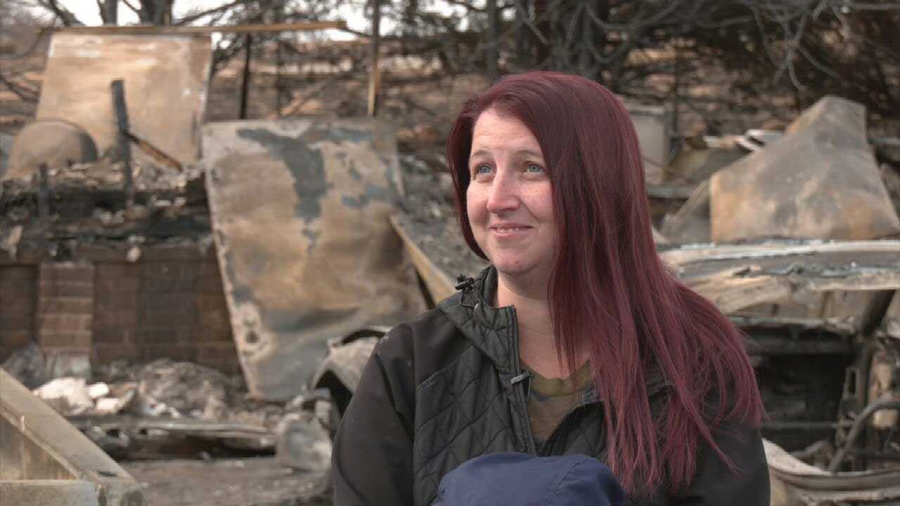Family Reflects On Evacuating Woodward County Wildfire That Destroyed Home
