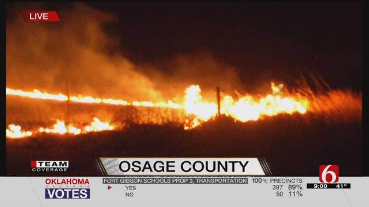 Wildfire Prompts Evacuations At Osage Hills State Park