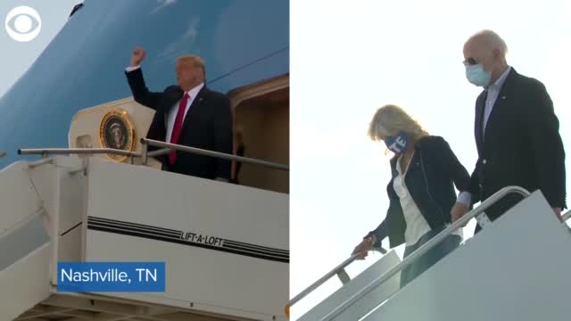 WATCH: President Trump, Biden Arrive In Nashville For Final Presidential Debate