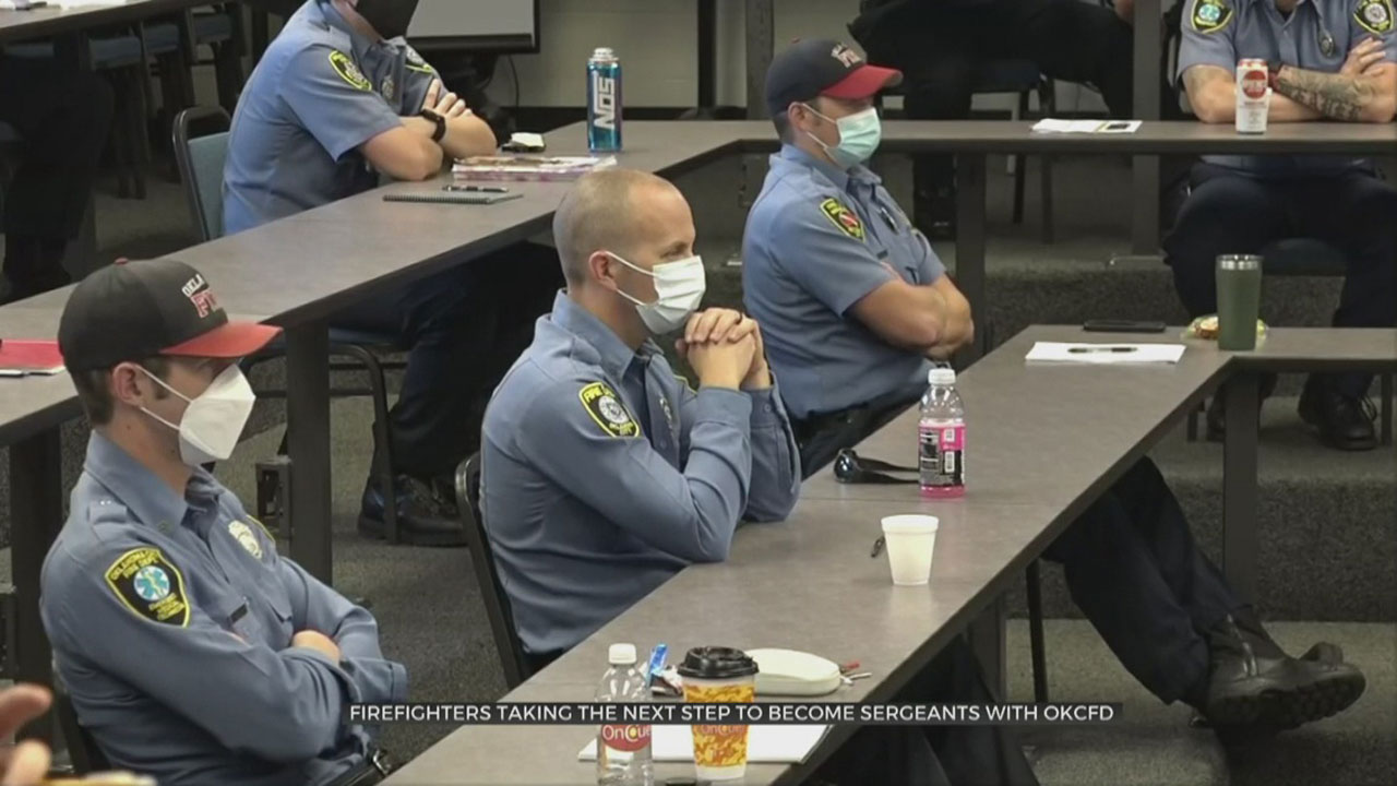 Firefighters Take Next Step To Become Sergeants With OKCFD 