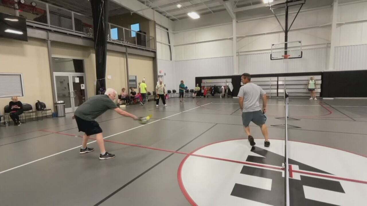 Watch: Tulsa Church Helps People Stay Active With Pickleball Games