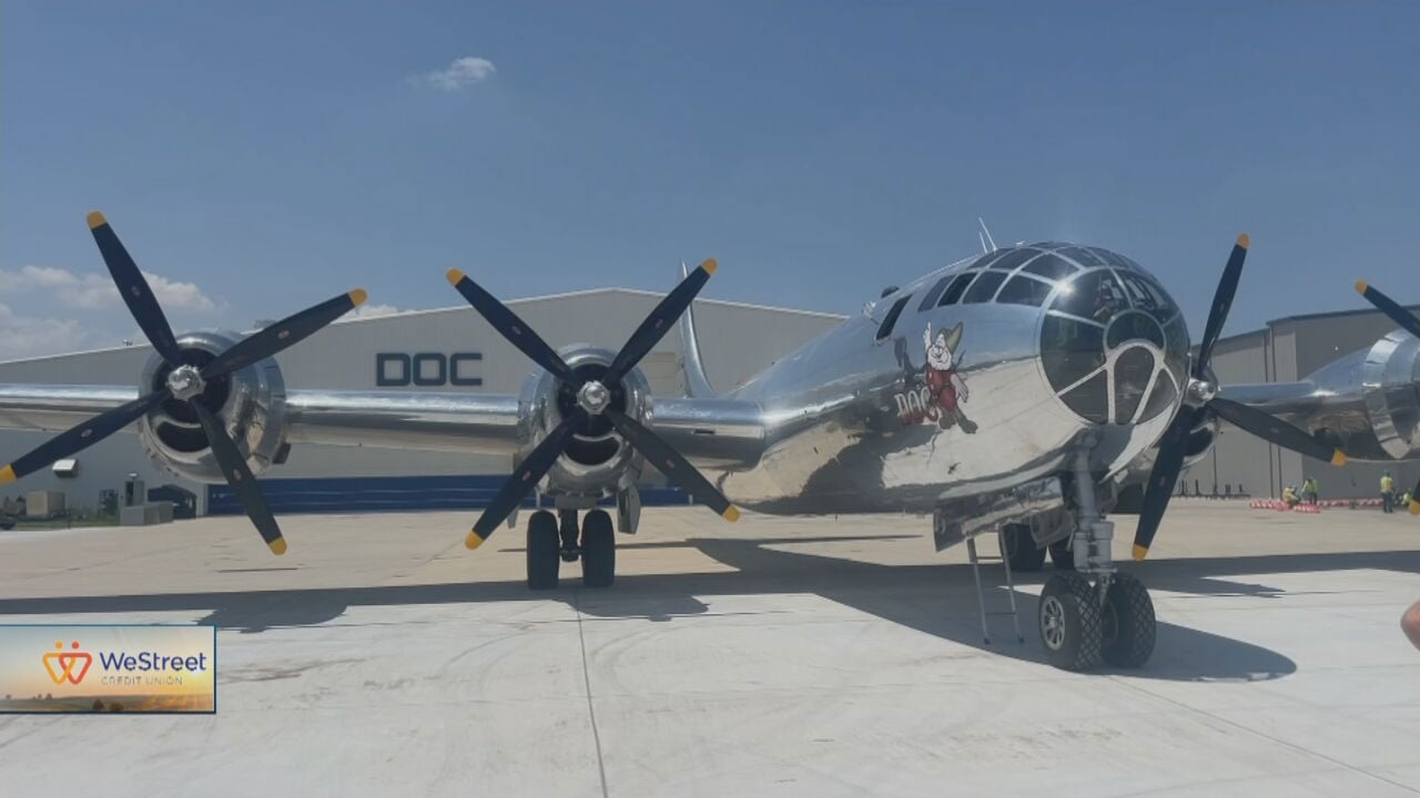 World War II Era B-29 Bomber Visits Tulsa Air And Space Museum