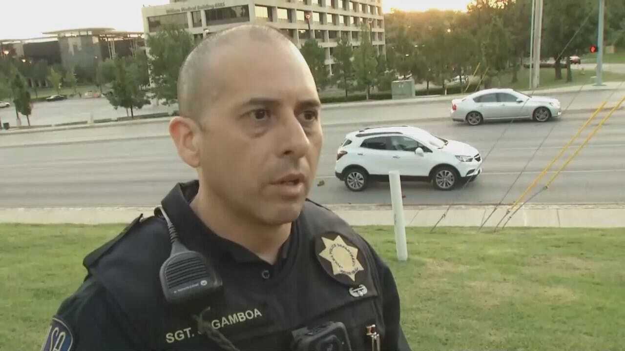 WEB EXTRA: Tulsa Police Sgt. Joe Gamboa Talks About Crash