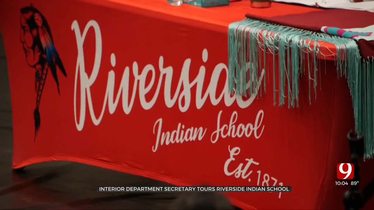 Interior Department Secretary Tours Riverside Indian School