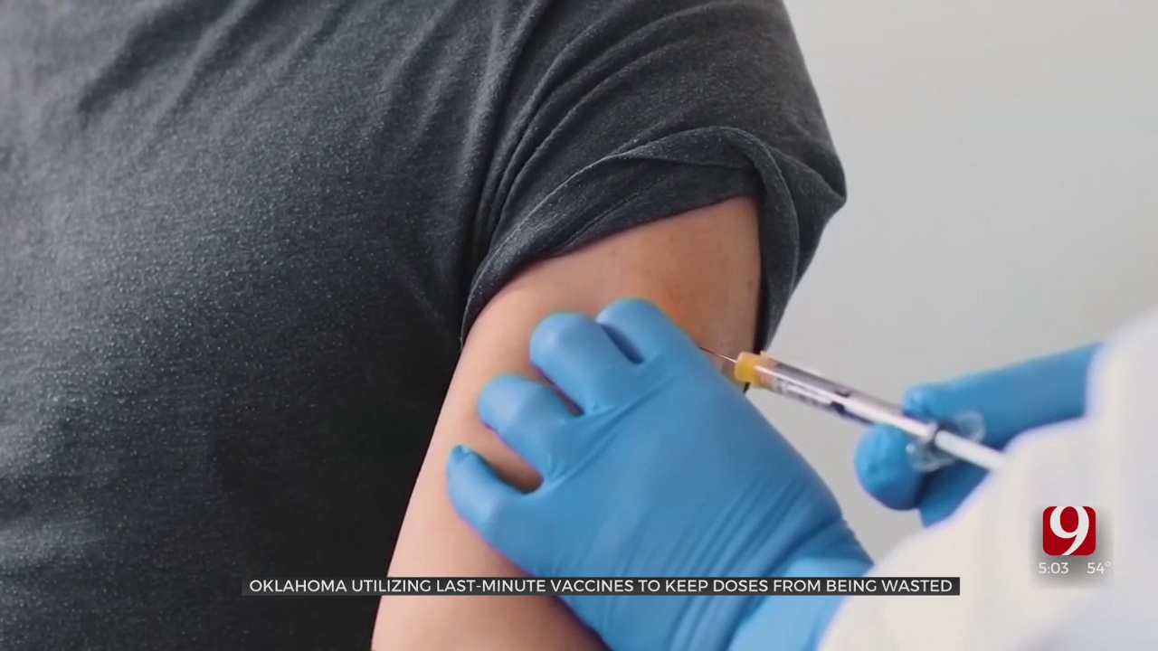 Oklahoma Utilizing Last-Minute Vaccines To Keep Doses From Being Wasted