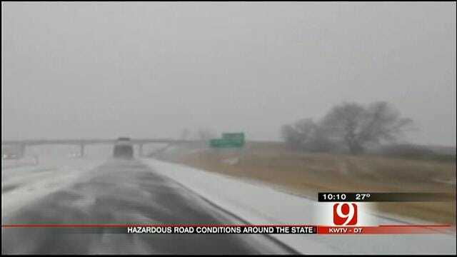 Wintery Weather Causes Travel Troubles For Some Oklahomans