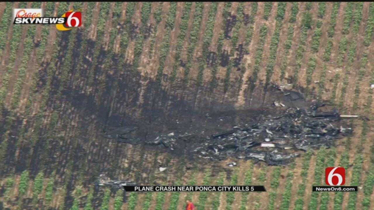 OHP: At Least 5 Confirmed Dead In Fiery Plane Crash Near Ponca City