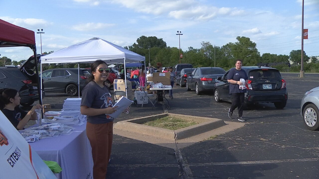 OSU-Tulsa Hosts Back-To-School Drive-Thru Community Event
