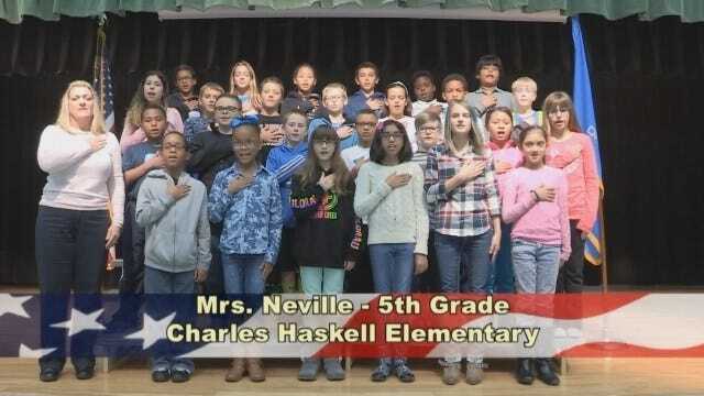Mrs. Neville's 5th Grade Class at Charles Haskell Elementary School