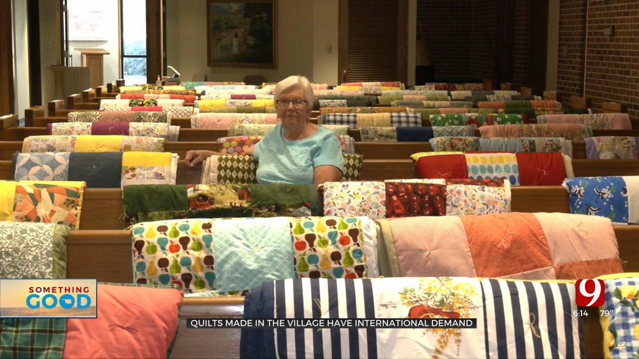 Local Church Sews Quilts To Be Sent All Over The World 