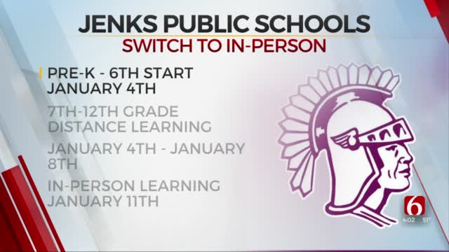Jenks Secondary Students To Start 2nd Semester In Distance Learning 