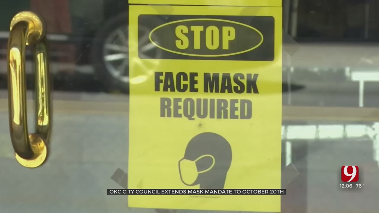 OKC City Council Extends Mask Mandate To Oct. 20