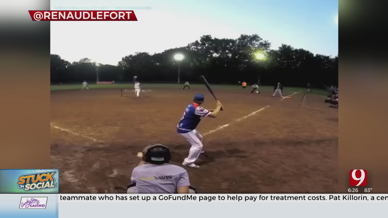 Stuck On Social: Softball Trick Shot Artist Hits Home Runs Backwards