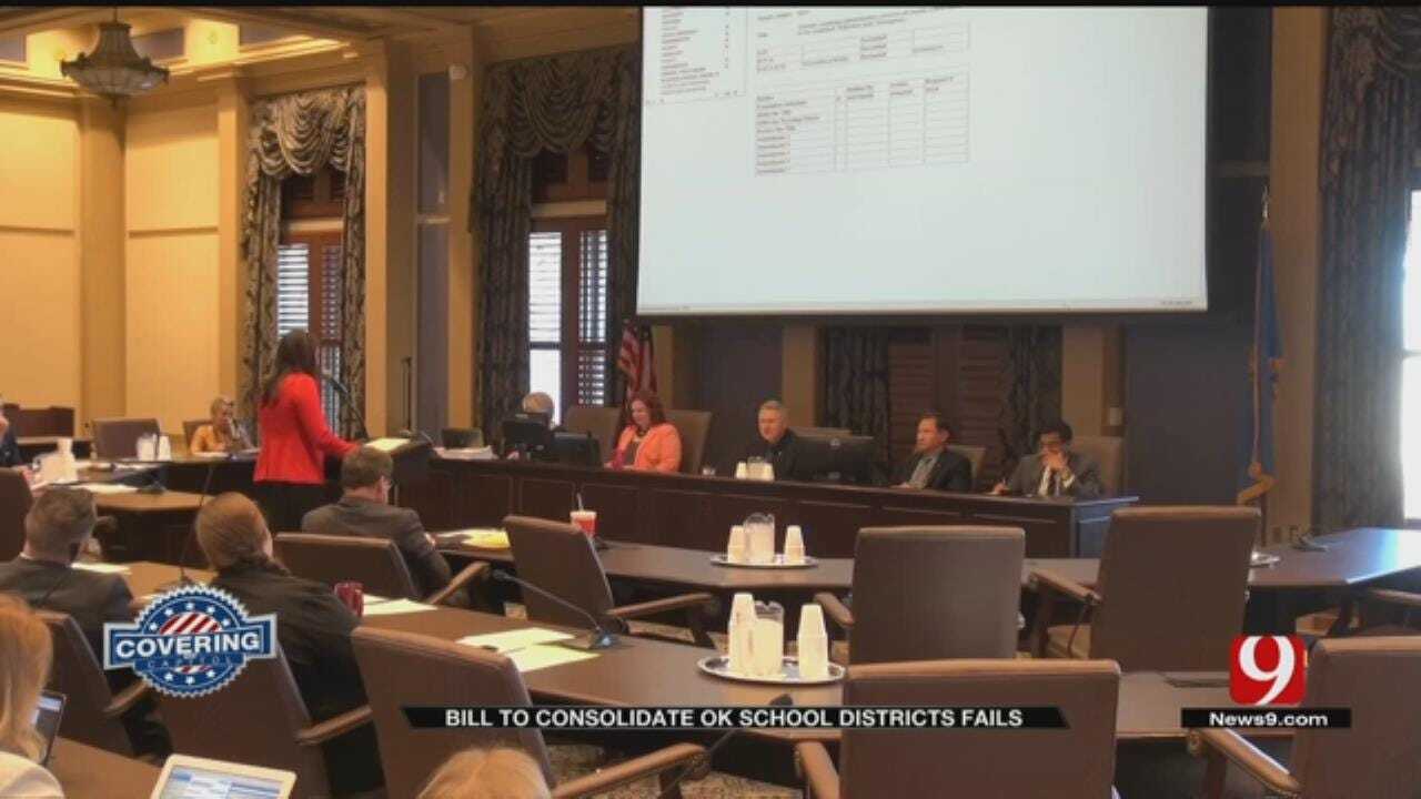 Bill To Consolidate Small Oklahoma School Districts Fails