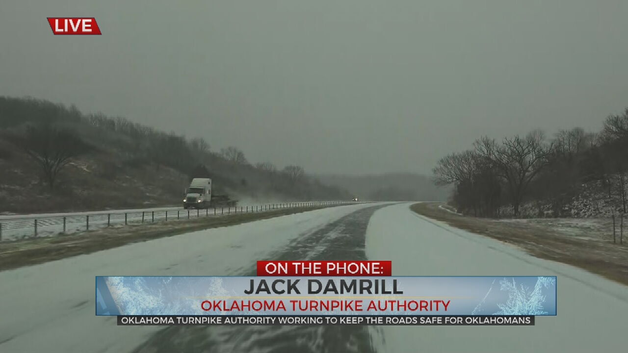 WATCH: Oklahoma Turnpike Authority Details How Crews Respond To Winter Conditions