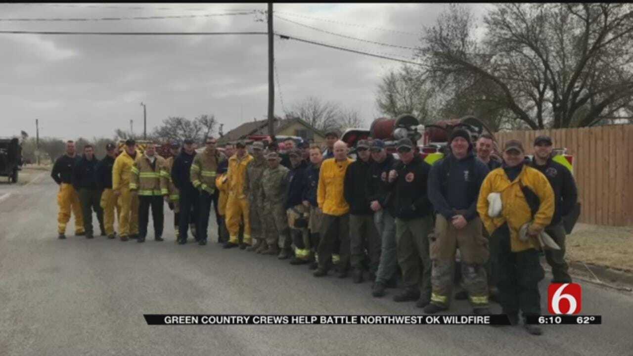 Green Country Firefighters Back Home After Battling Fires In Western OK