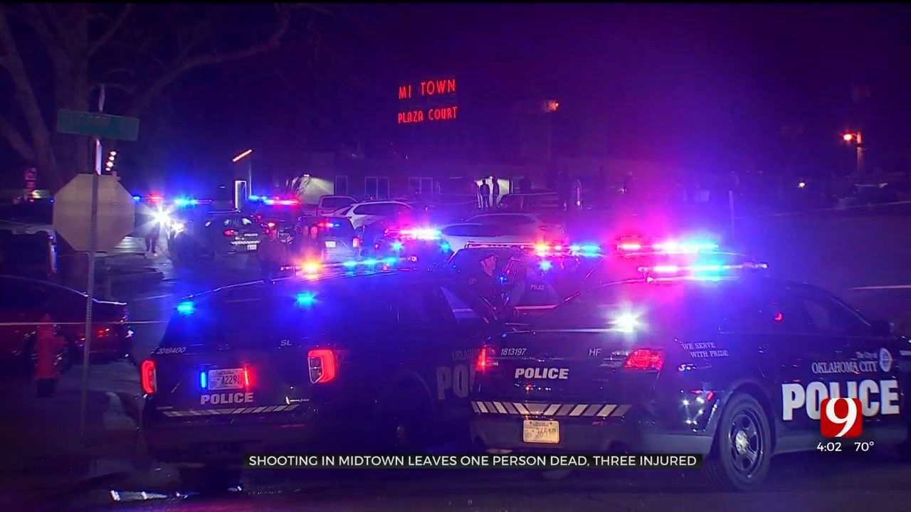 1 Killed, 3 Hurt: Witness Watching New Year Fireworks Hears Shots In Midtown OKC