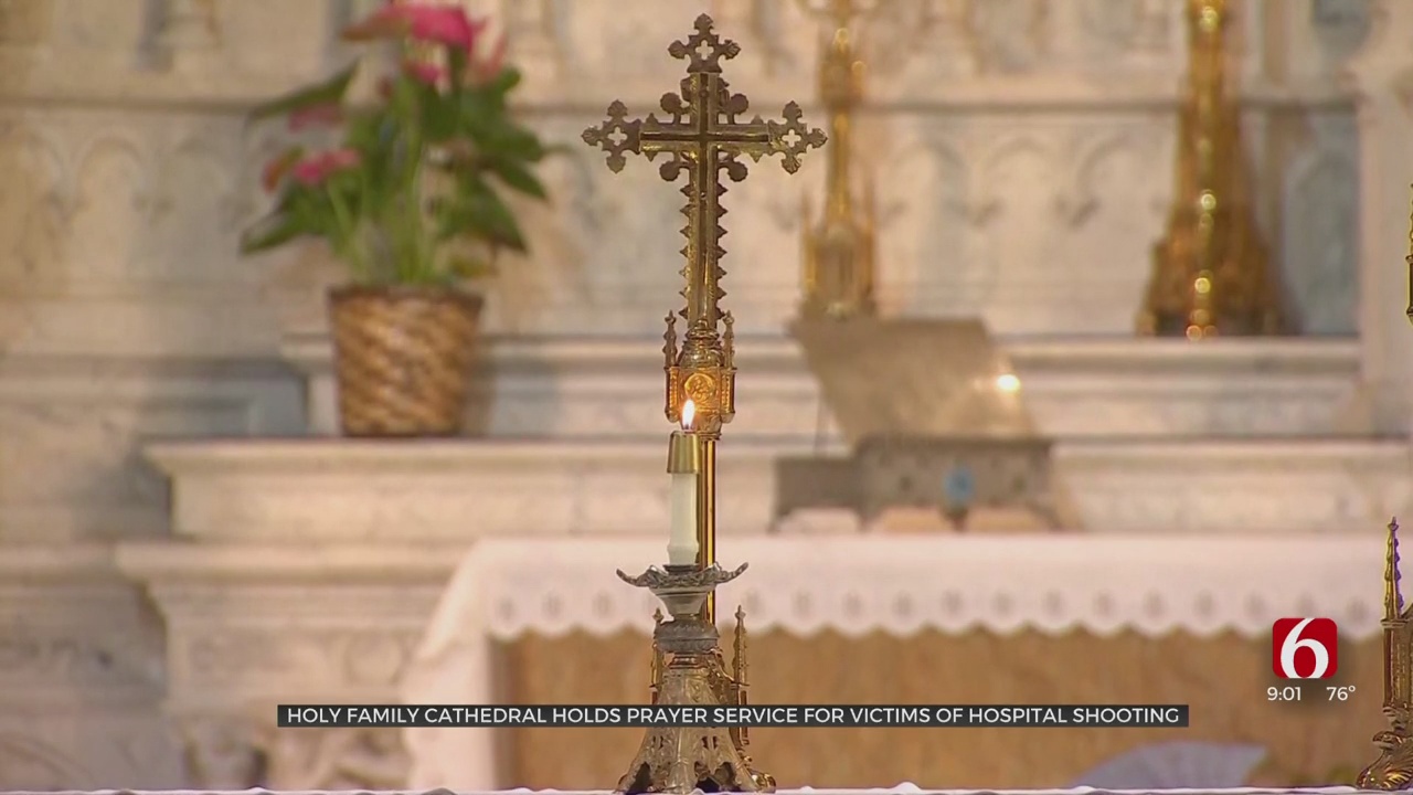 Holy Family Cathedral Holds Prayer Service For Saint Francis Shooting Victims