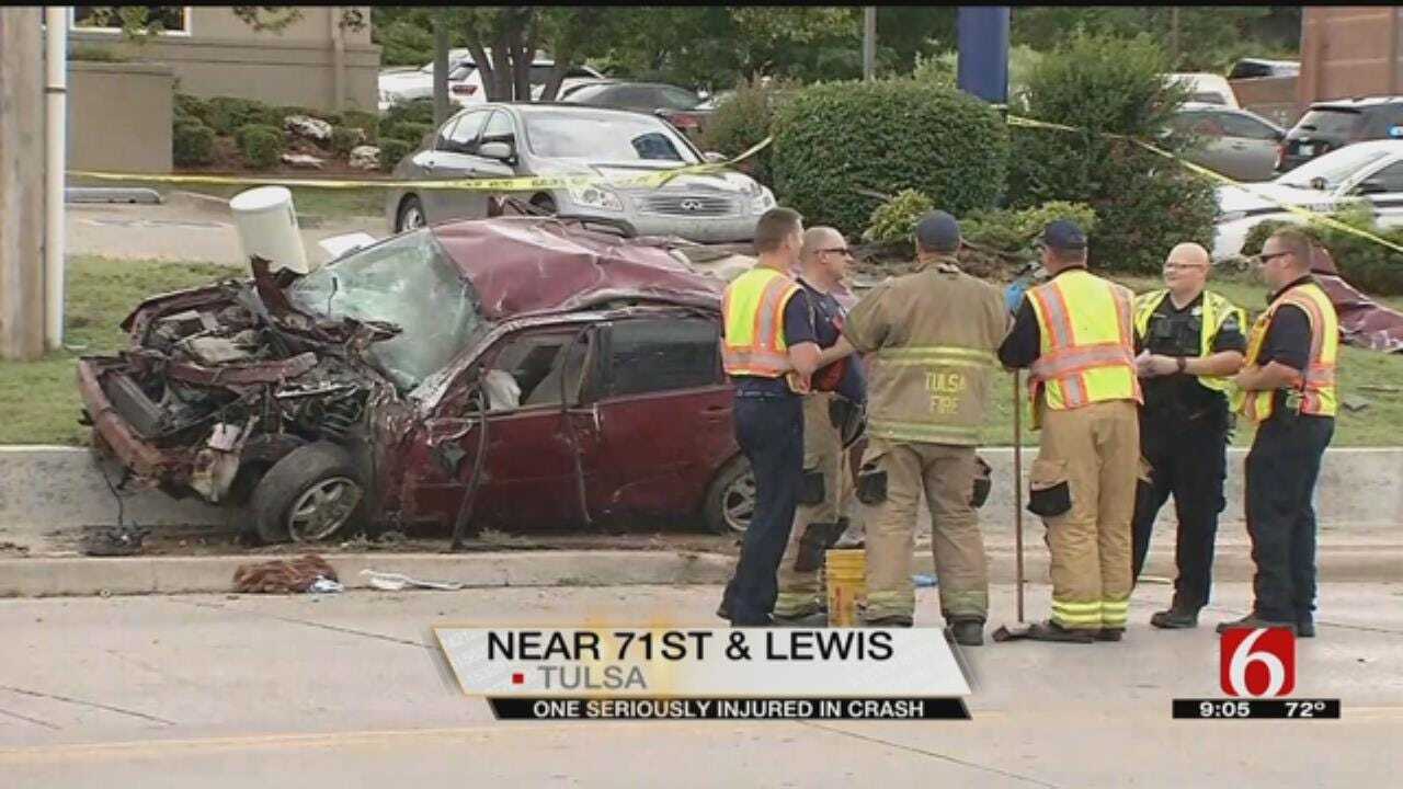 1 Critically Injured In Crash In Tulsa