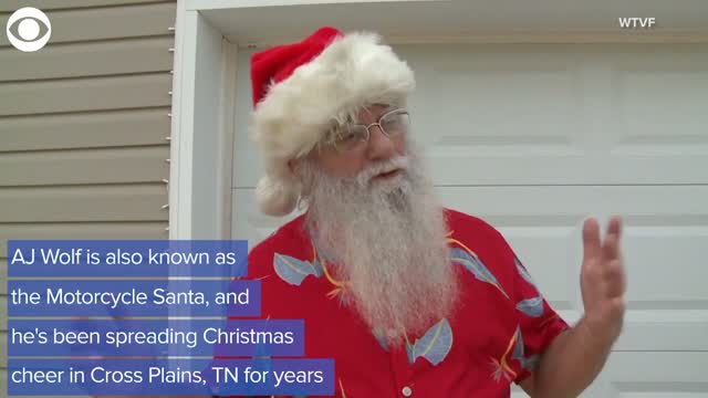 Motorcycle Santa Brings Holiday Cheer Early This Year