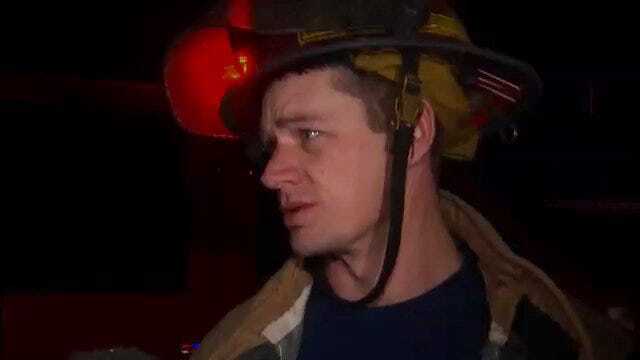 WEB EXTRA: Tulsa Fire Captain Spencer Yeager Talks About North Columbia House Fire