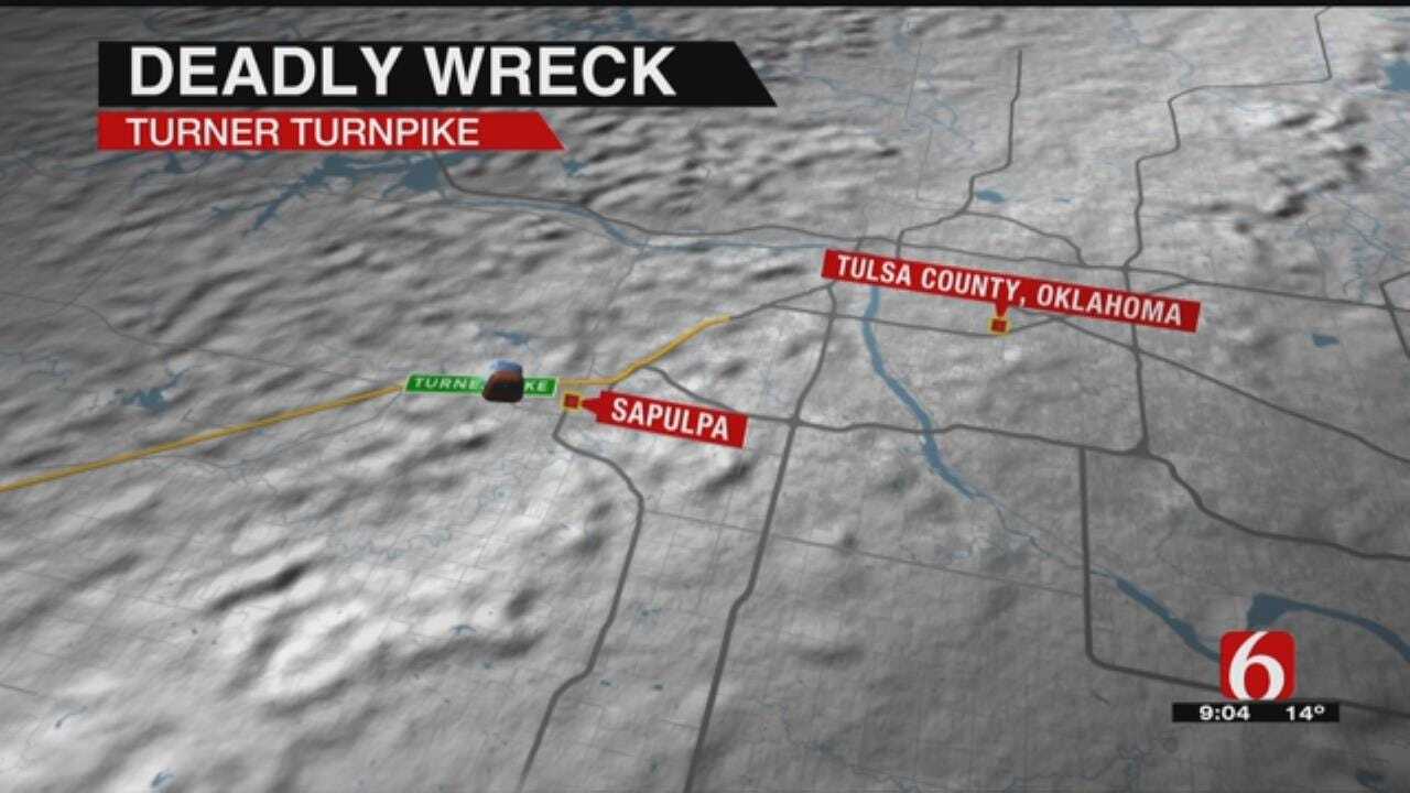 One Man Dead After Turner Turnpike Wreck