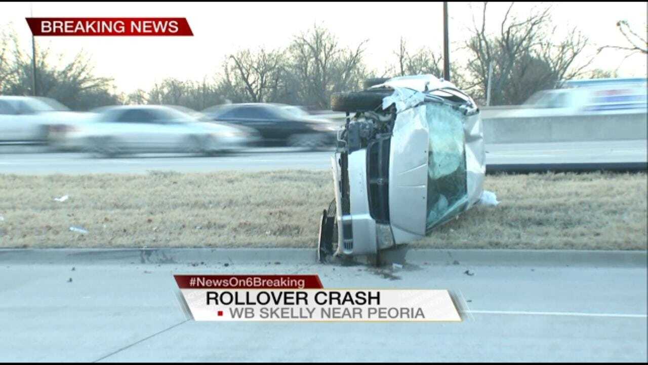 1 Injured In Rollover Wreck In Tulsa