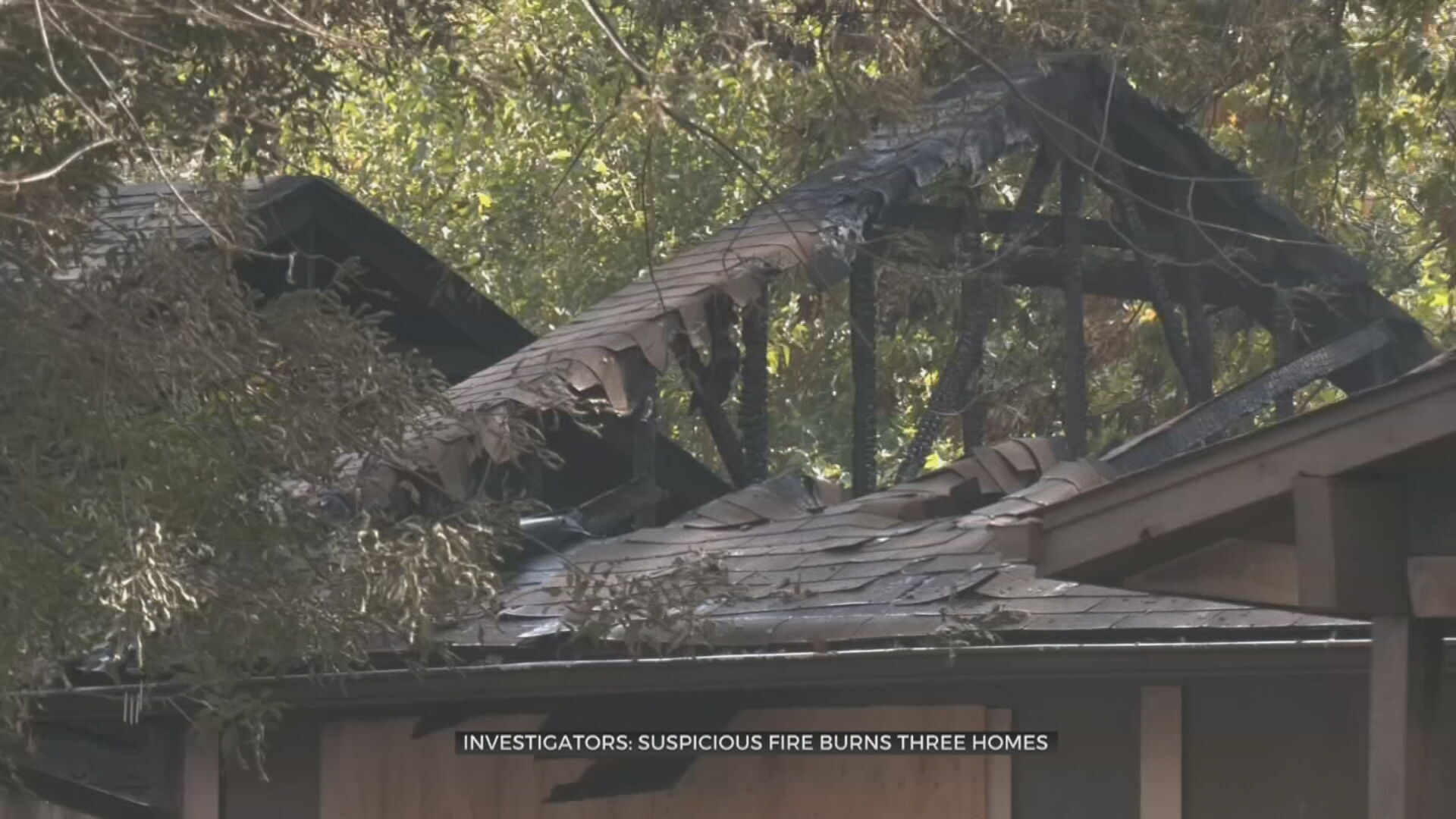 Investigators: Suspicious Fire Burns 3 Tulsa Homes 
