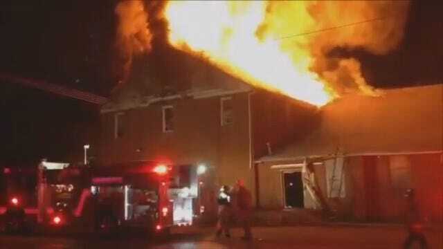 WEB EXTRA: Video From The Tulsa Church Fire