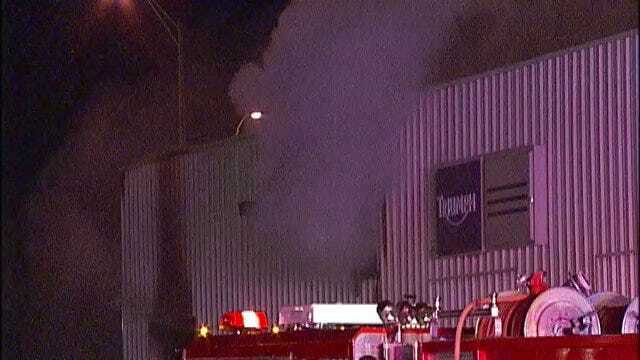 WEB EXTRA: Video From Scene Of Roadhouse Motorsports Fire