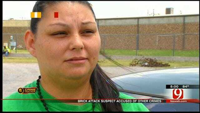 Woman Says Brick Attack Suspect Attacked Her