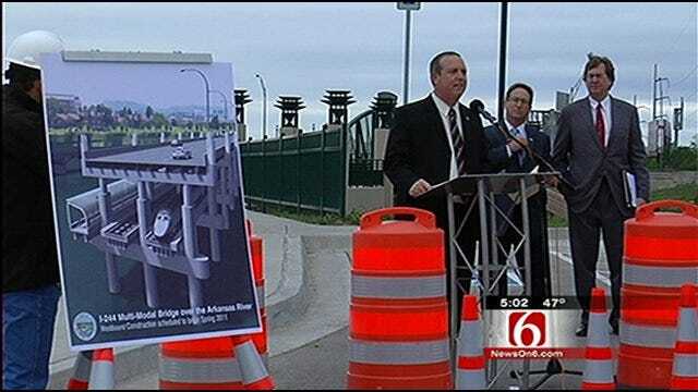 ODOT Breaks Ground On I-244 Bridge In Tulsa