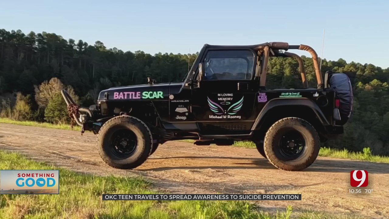 Teen Decorates Jeep To Honor Dad, Bring Awareness To Suicide Prevention