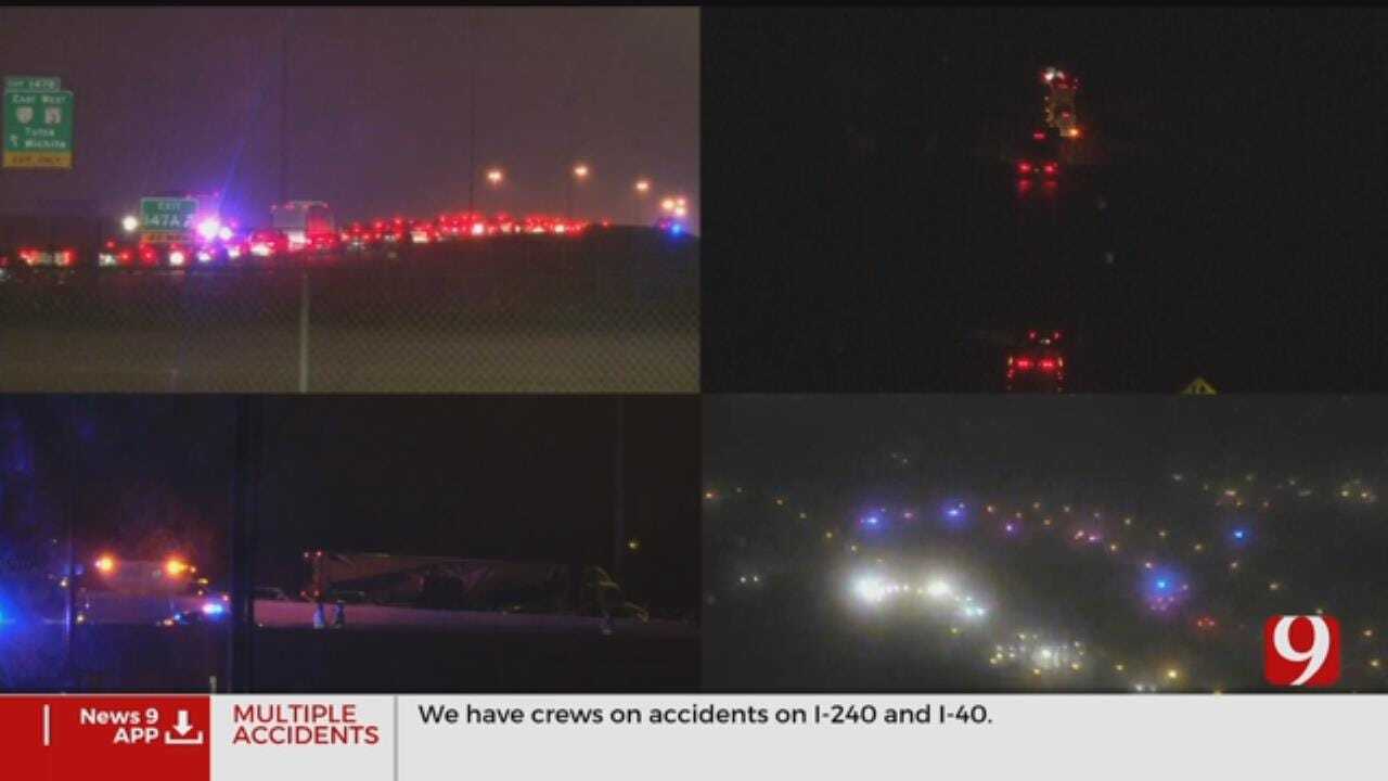 Traffic Alert: Multiple Accidents Reported On I-40, I-240