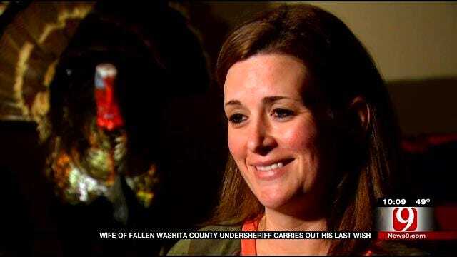 Wife Of Fallen Washita County Sheriff Carries Out His Last Wish