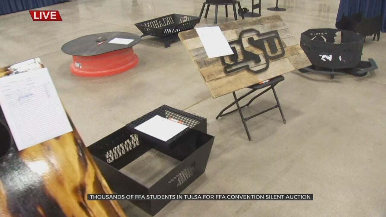 Watch: Preparations Underway For The Alumni Silent Auction At The State FFA Convention