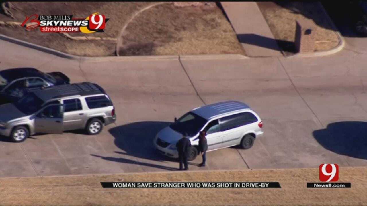 Woman Saves Stranger Who Was Shot In NW OKC Drive-By