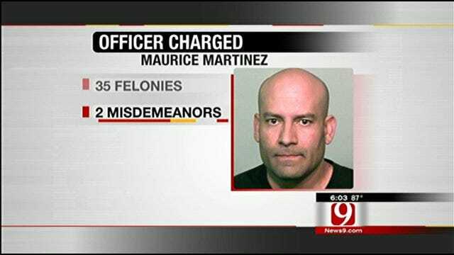 OKC Police Officer Facing 35 Felony Charges, 2 Misdemeanors