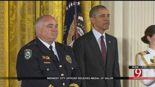 Midwest City Police Officer Receives Medal of Valor