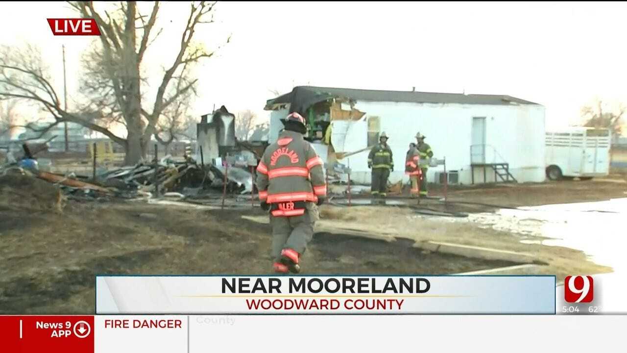 Homes Evacuated, Destroyed In Woodward County Wildfires