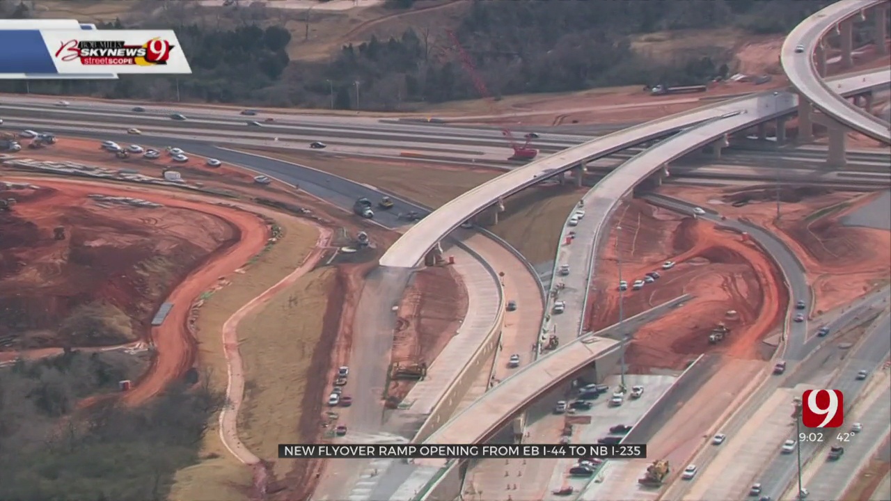 Off Broadway Project Reaches Milestone As Flyover Ramp Opens From EB I-44 To NB I-235 