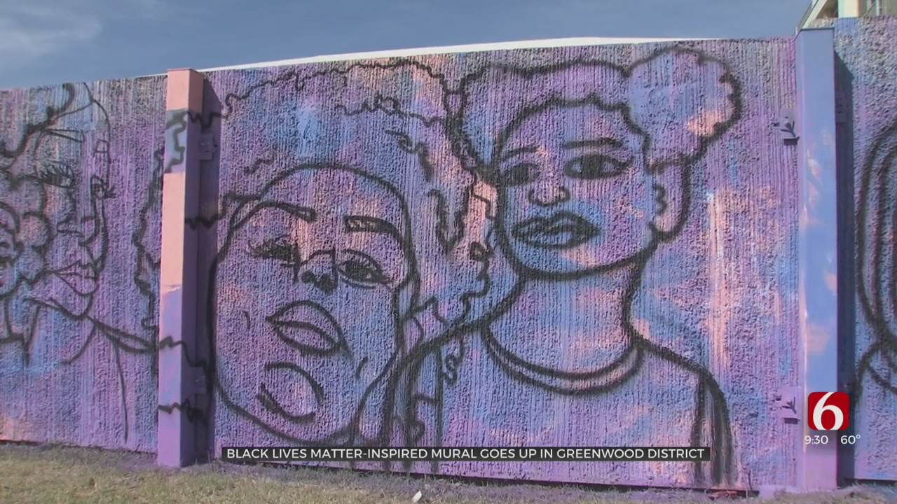 Black Lives Matter-Inspired Mural Goes Up In Greenwood District 